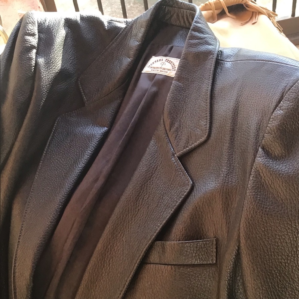 Montana Territory Men’s Classic Leather Sports Jacket